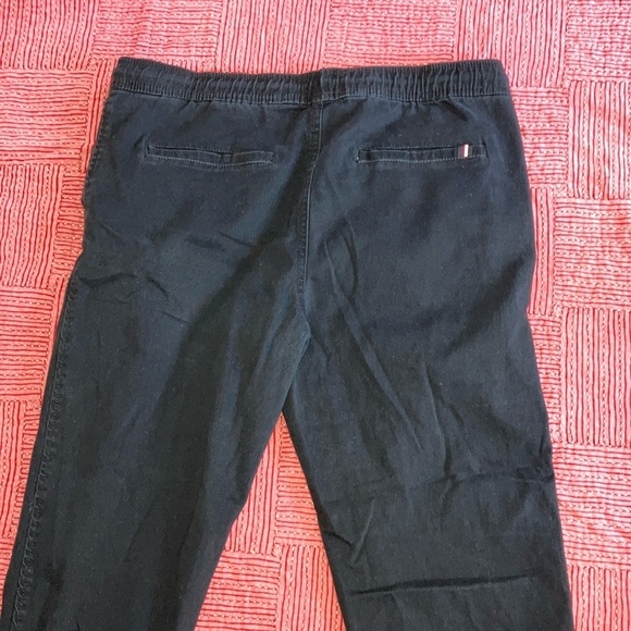 Split brand men’s large Black Jogger cotton pants with drawstring waist - Picture 8 of 15